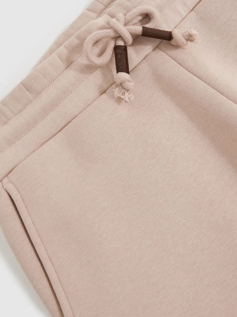 Reiss Pink Monterey Cotton-Blend Fleece-Back Joggers