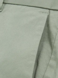 Reiss Pistachio Wicket Cotton Chino Shorts with Stretch