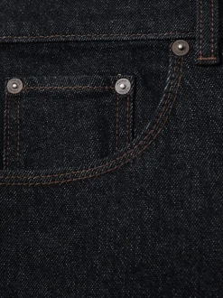 Reiss Raw Indigo Bishopsgate Straight-Leg Jeans