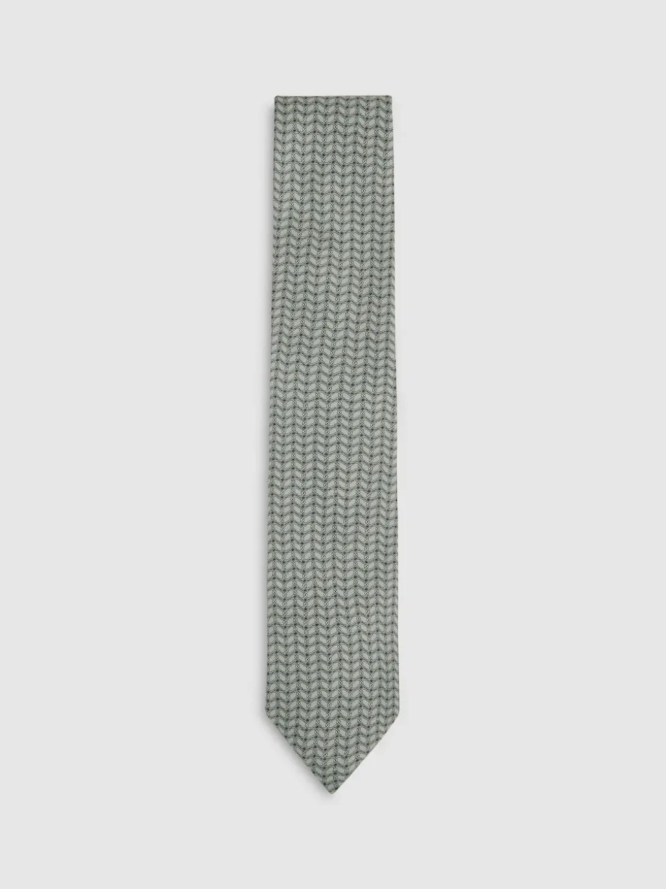 Reiss Sage Bernardo Silk Geometric-Chain Print Tie