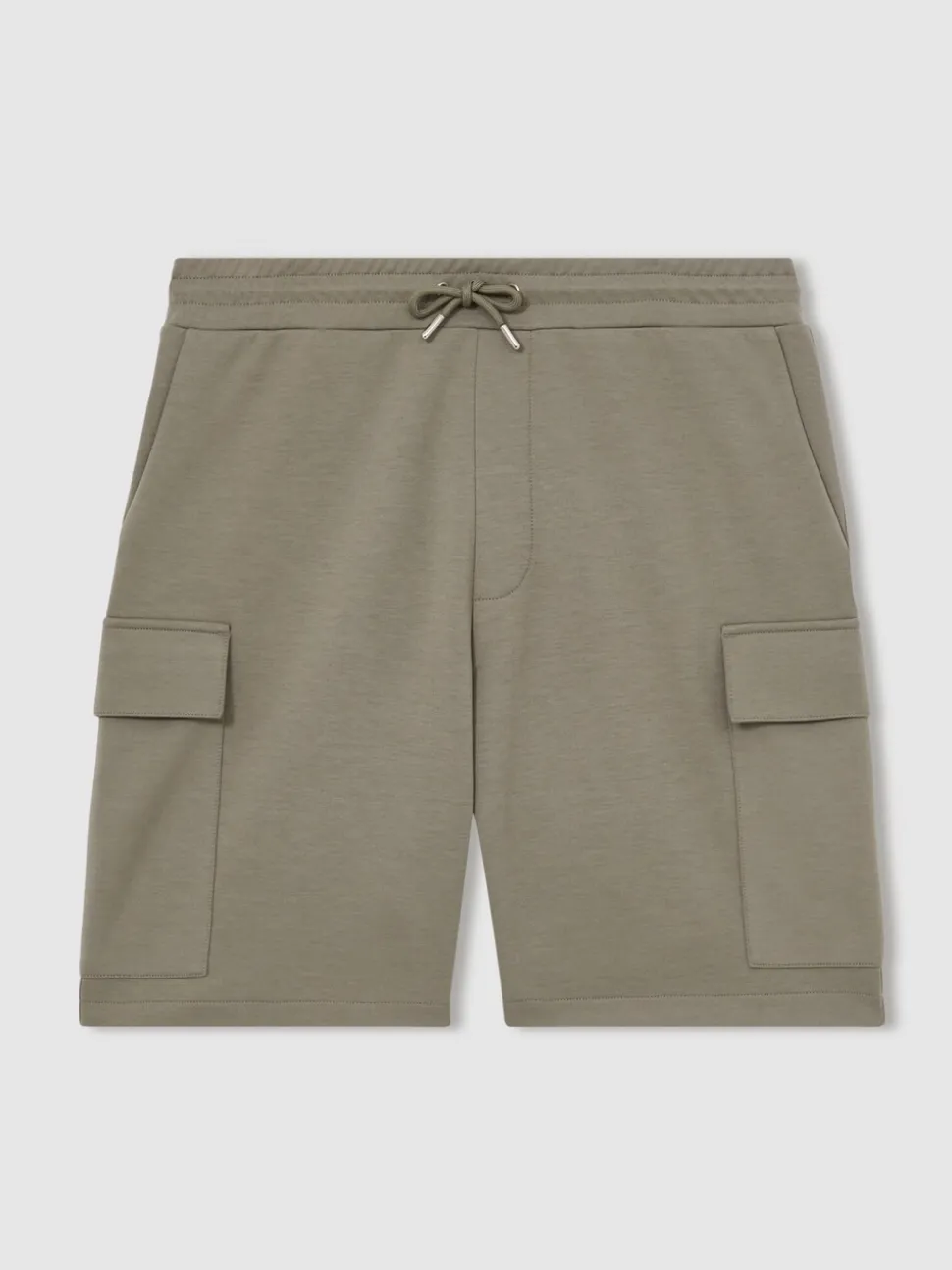Reiss Sage Green Oliver Interlock Cargo Shorts
