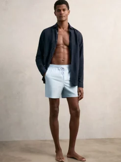 Reiss Soft Blue Cliff Drawstring Swim Shorts