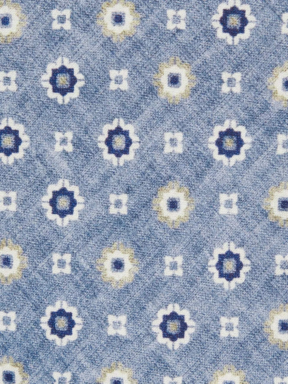 Reiss Soft Blue Cosimo Silk Floral-Medallion Tie
