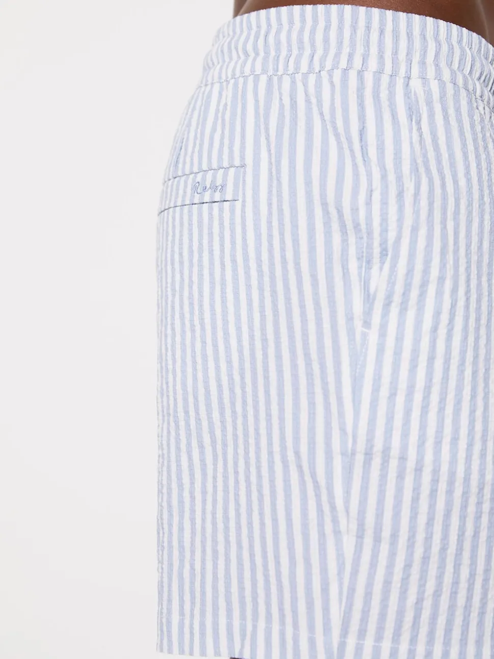 Reiss Soft Blue/White Bay Swim Shorts