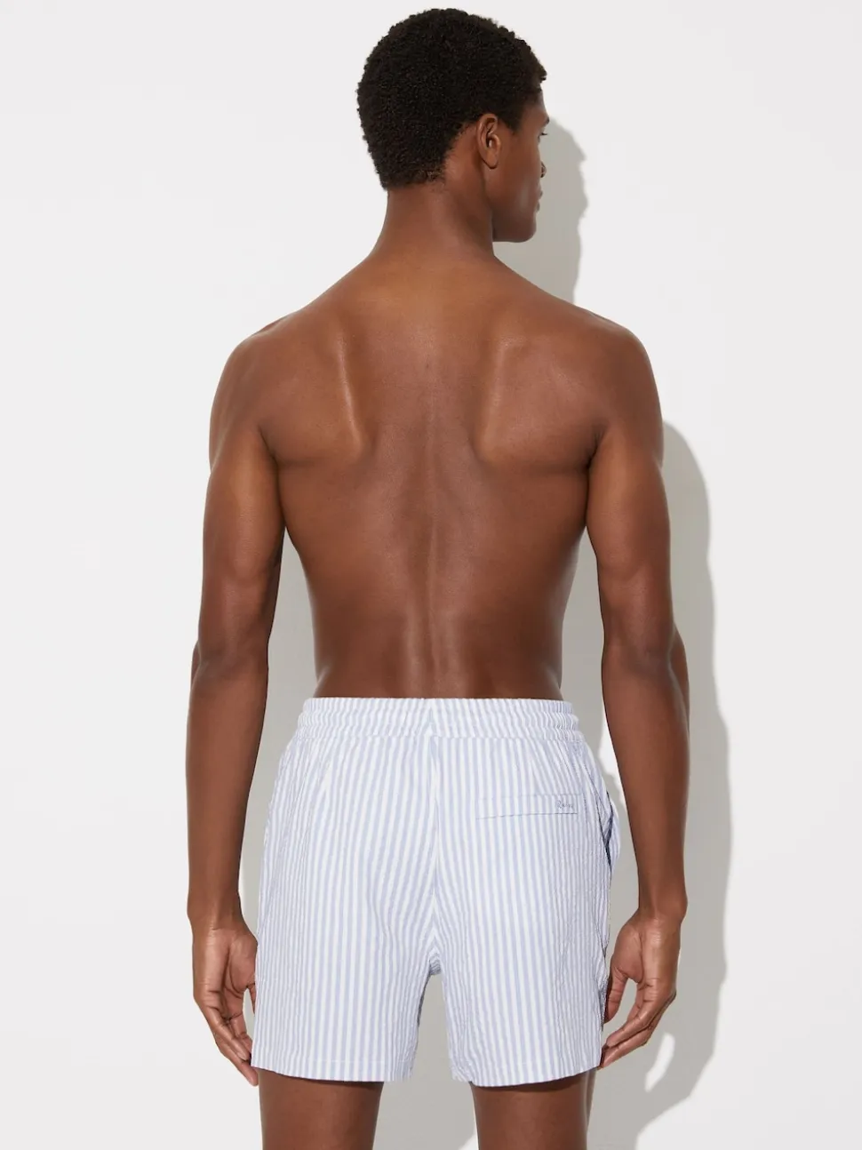 Reiss Soft Blue/White Bay Swim Shorts