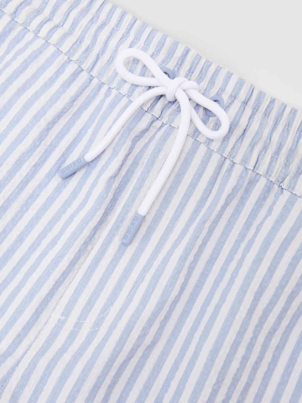 Reiss Soft Blue/White Bay Swim Shorts