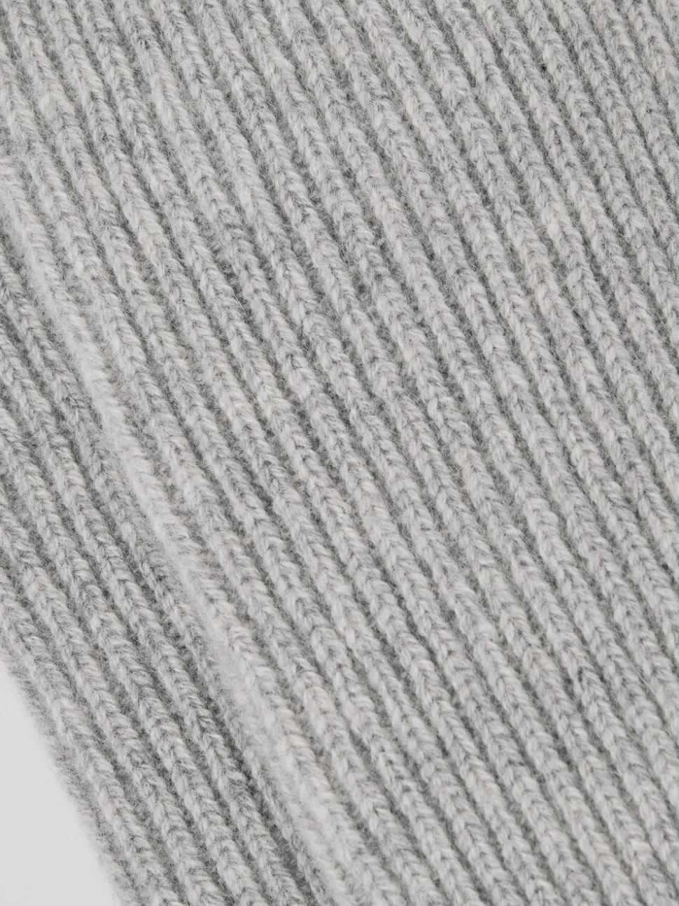 Reiss Soft Grey Duke Atelier 100% Cashmere Rib-Knit Socks