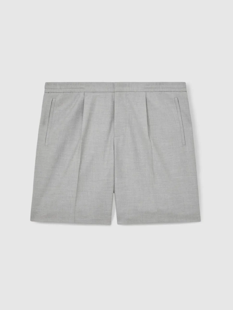 Reiss Soft Grey Sussex Relaxed Drawstring Shorts