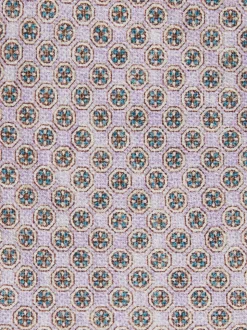 Reiss Soft Pink Santo Silk Medallion-Print Tie