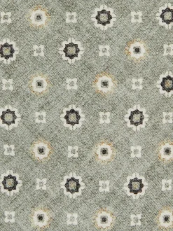 Reiss Soft Sage Cosimo Silk Floral-Medallion Tie