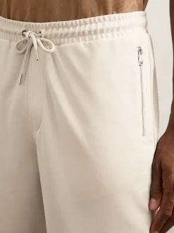 Reiss Stone Barber Textured Drawstring Shorts