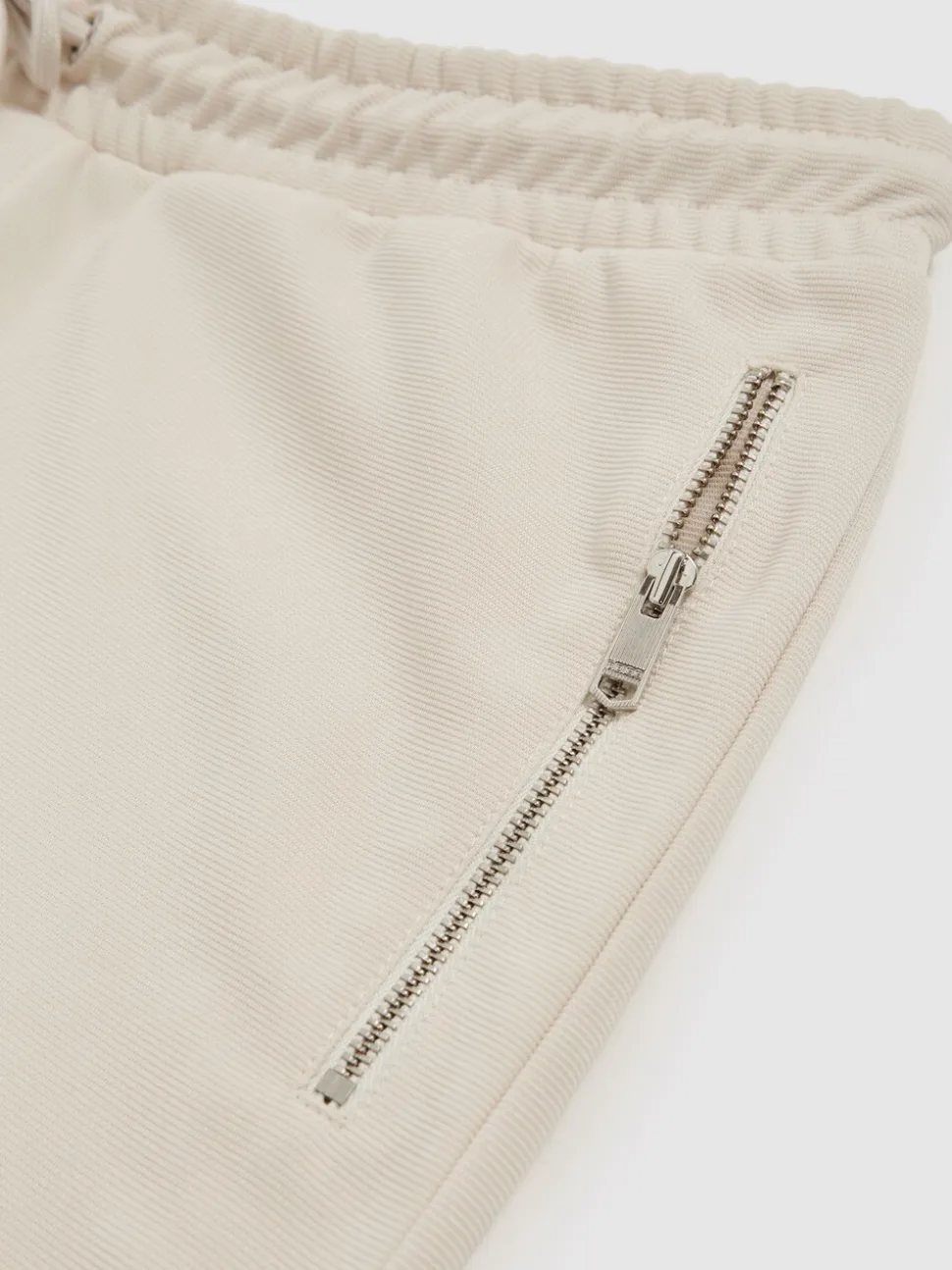 Reiss Stone Barber Textured Drawstring Shorts
