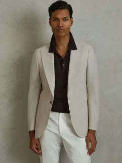 Reiss Stone Belmont Sb Slim Fit Single Breasted Blazer