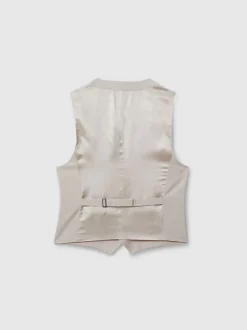 Reiss Stone Belmont W Tailored-Fit Single-Breasted Waistcoat