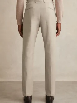 Reiss Stone Eastbury Slim Fit Cotton Blend Chinos