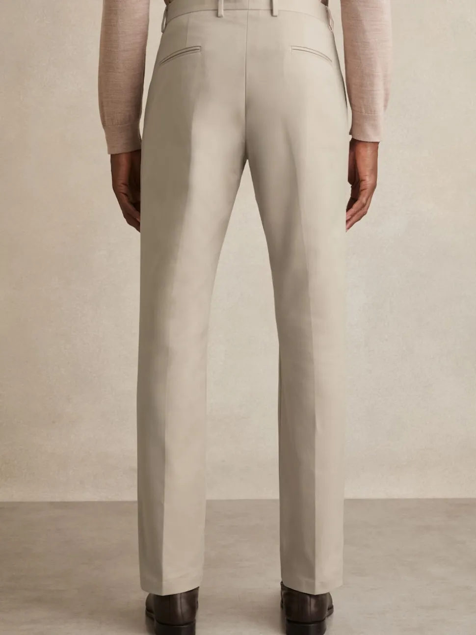 Reiss Stone Eastbury Slim Fit Cotton Blend Chinos