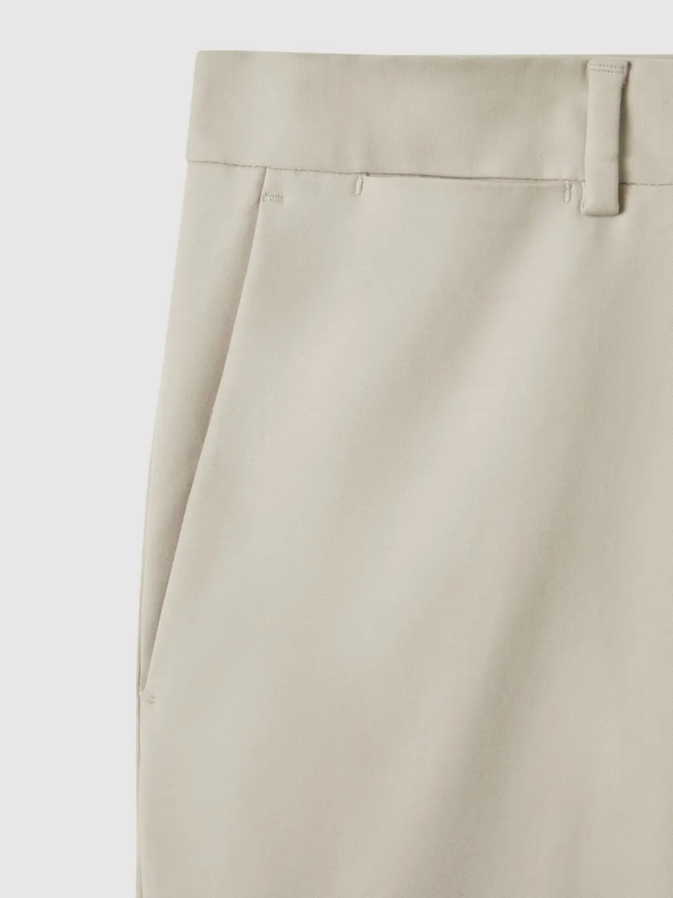 Reiss Stone Eastbury Slim Fit Cotton Blend Chinos