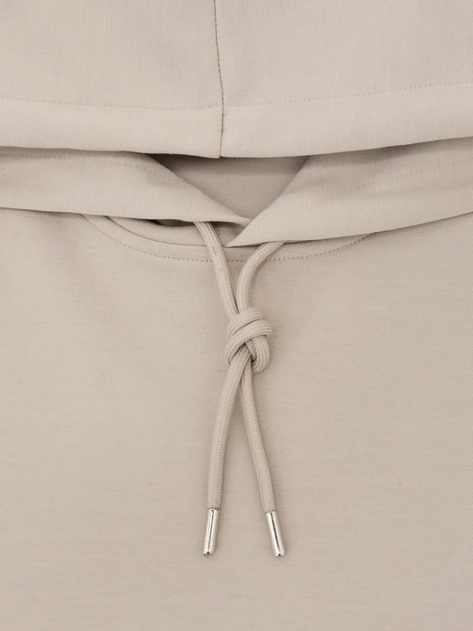 Reiss Stone Fabien Premium Interlock-Jersey Hoodie