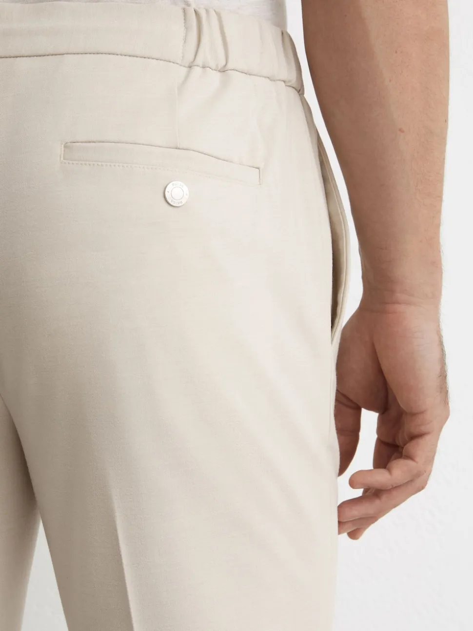 Reiss Stone Found Stretch Slim Fit Drawstring Trousers