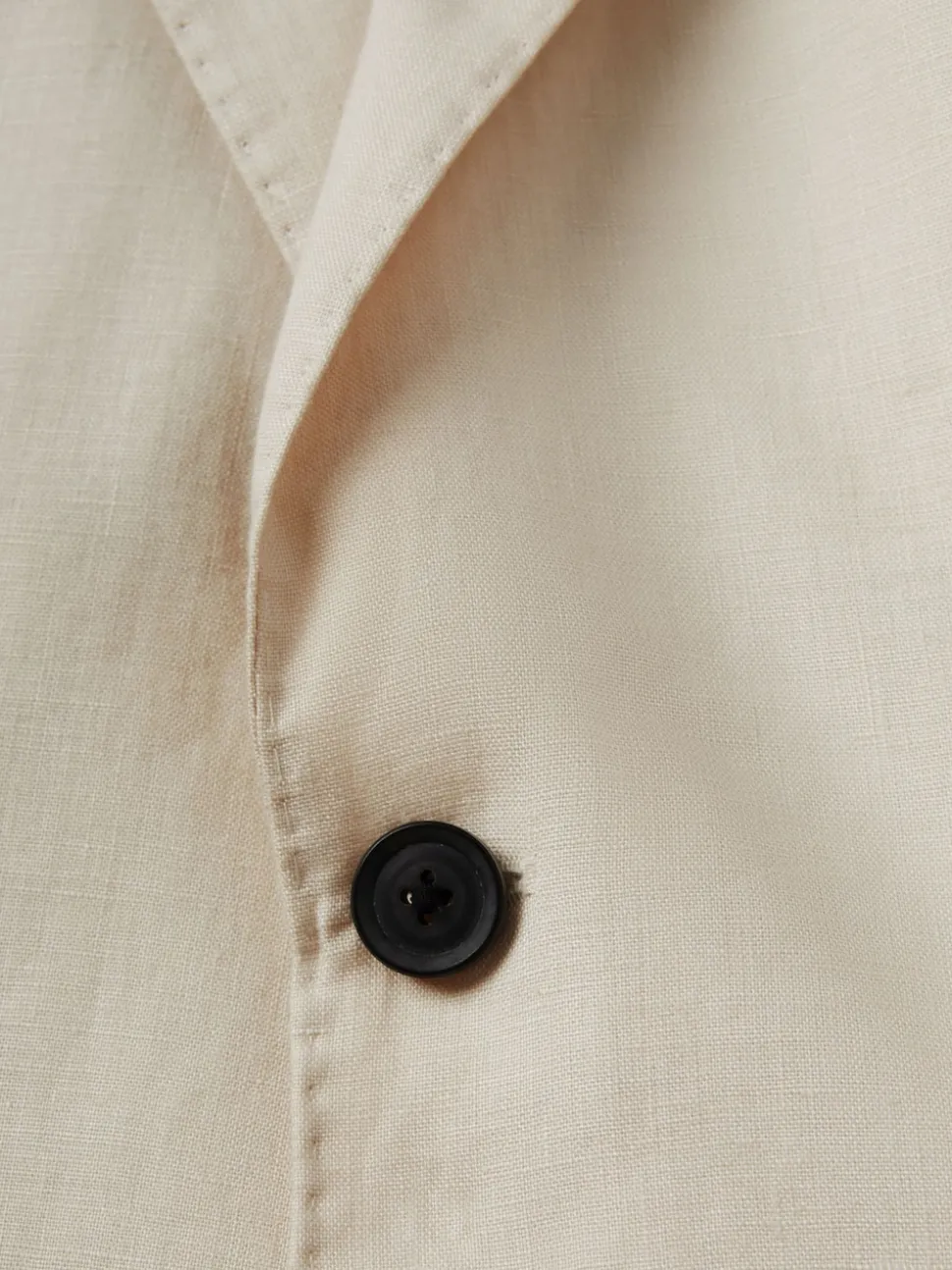 Reiss Stone Kin Single Breasted Linen Blazer Tailored-Fit