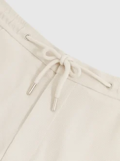 Reiss Stone Newmark Textured Drawstring Shorts