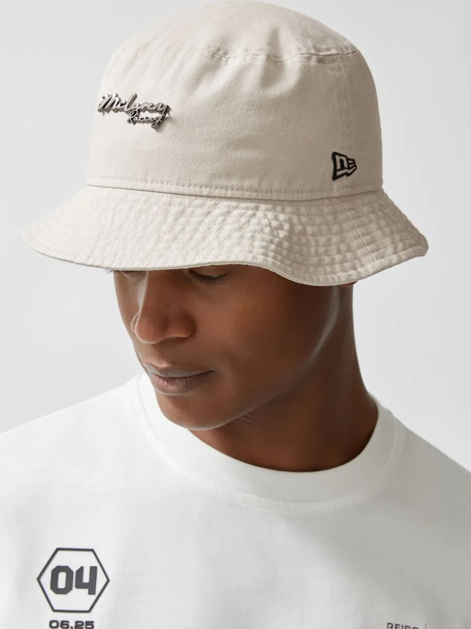 Reiss Stone Tapered Unisex Fit McLaren Racing Cotton Bucket Hat