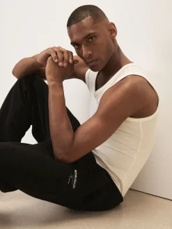 Reiss Washed Black Jeté Reiss | Royal Ballet Cuffed Joggers