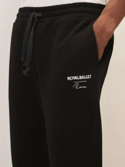 Reiss Washed Black Jeté Reiss | Royal Ballet Cuffed Joggers