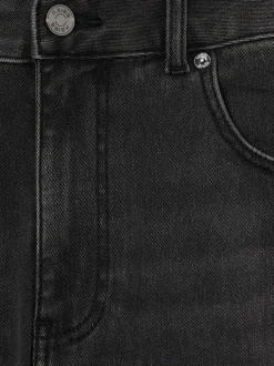 Reiss Washed Black Maddison Tapered Slim-Fit Jeans