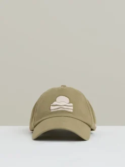 Reiss Washed Sage Brava Sunset-Embroidered Cap