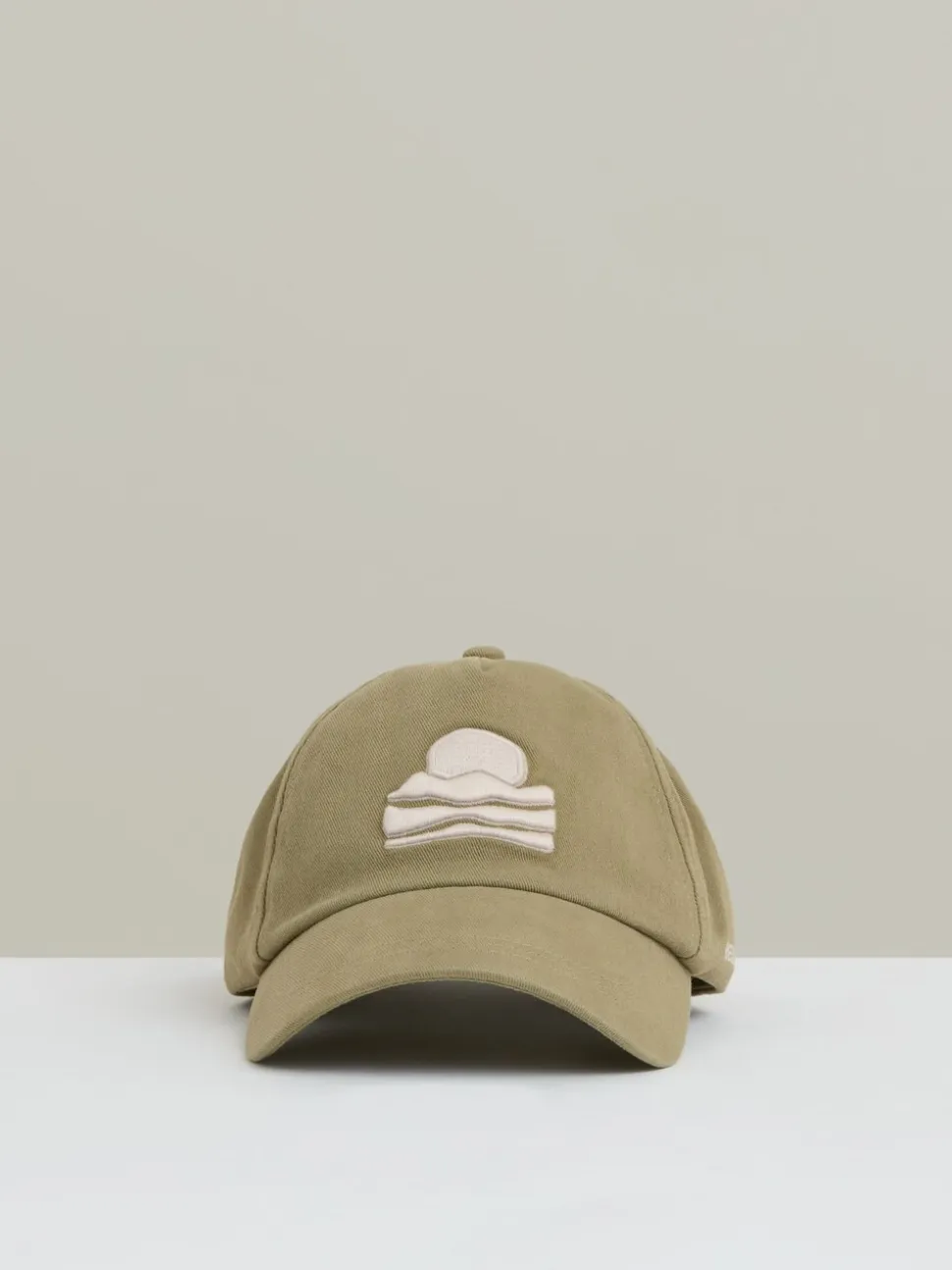Reiss Washed Sage Brava Sunset-Embroidered Cap