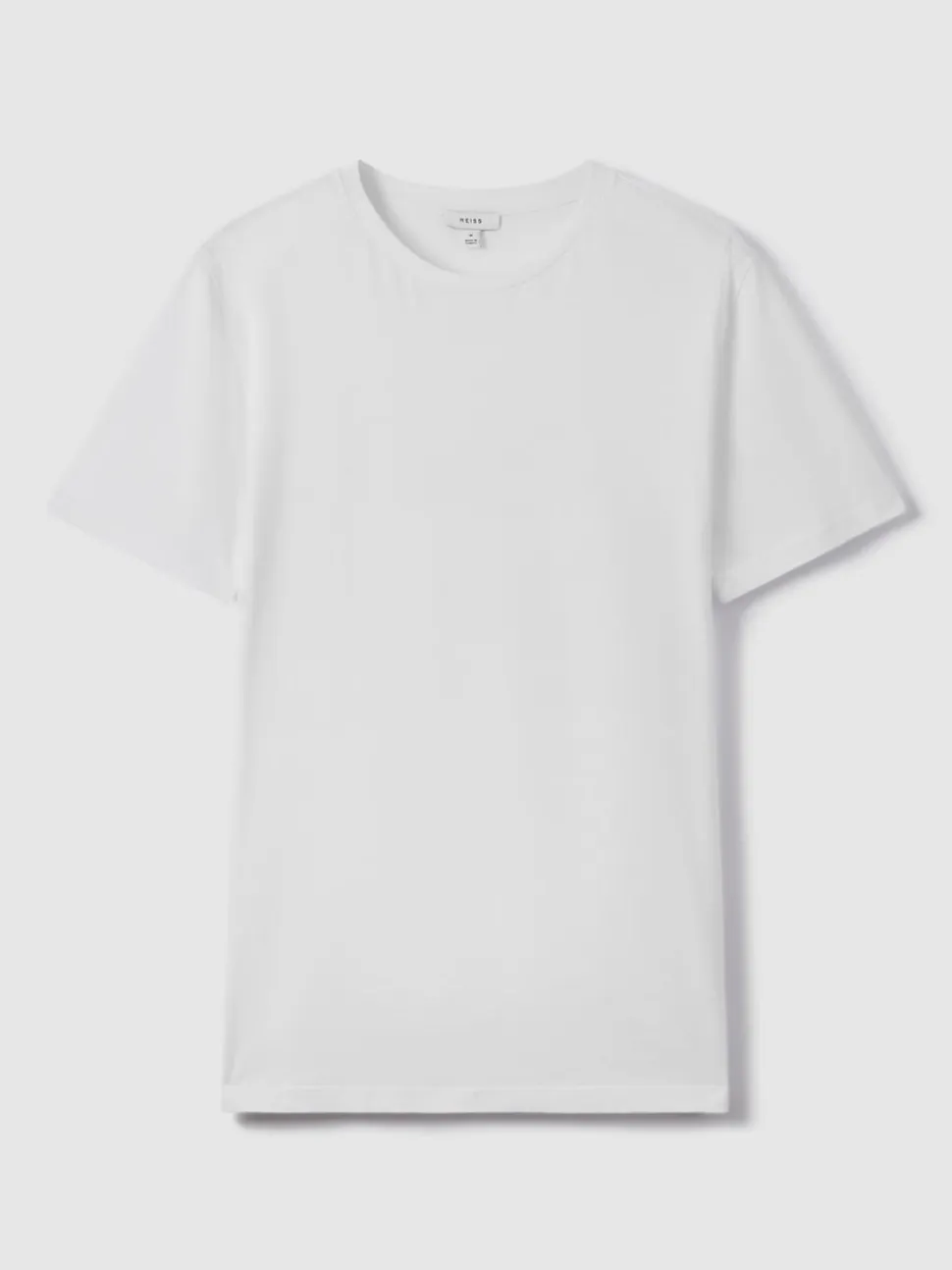 Reiss White Bless Cotton Crew Neck T-Shirt