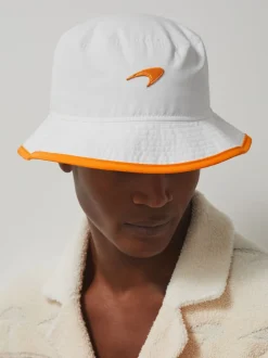 Reiss White Fan Bucket Hat McLaren F1 Team Speedmark Bucket Hat