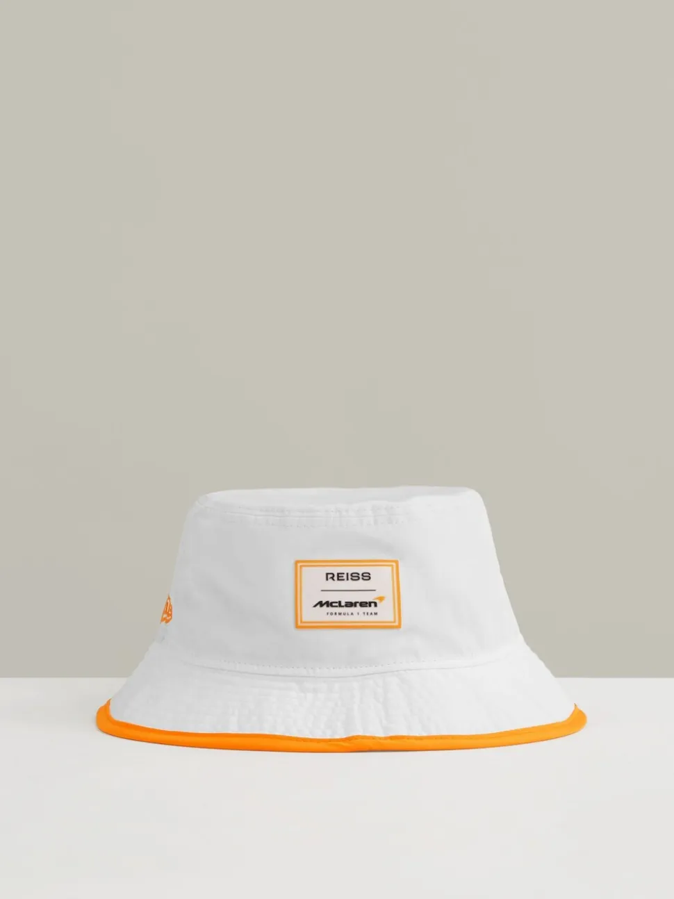Reiss White Fan Bucket Hat McLaren F1 Team Speedmark Bucket Hat