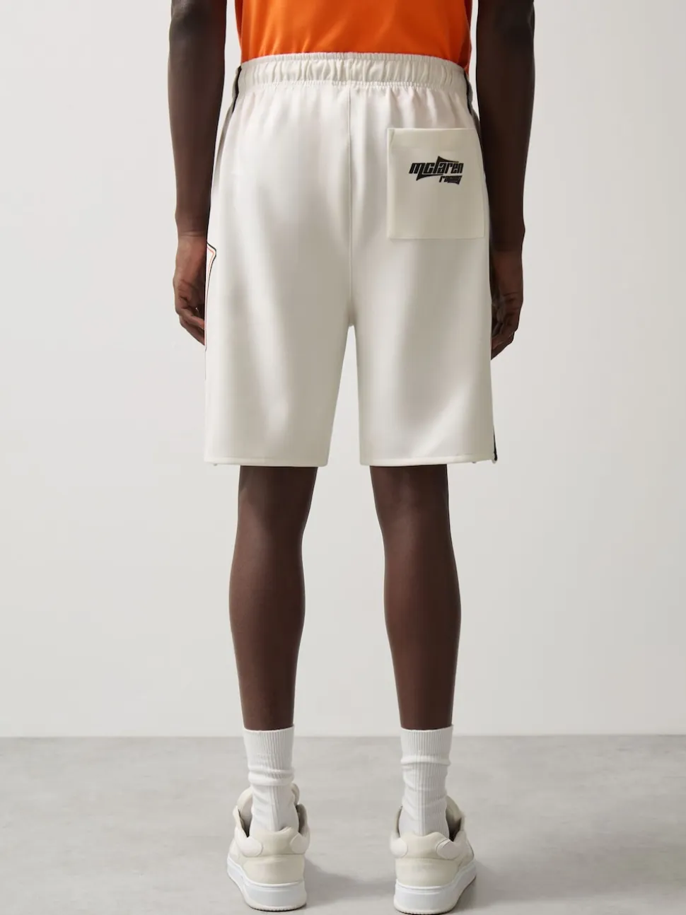 Reiss White Ride McLaren F1 Team Drawstring Shorts