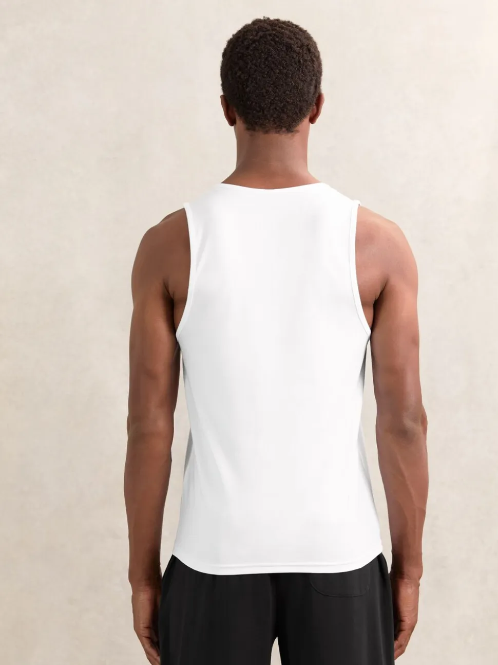 Reiss White/Black Monty 2 Pack Stretch-Cotton Loungewear Vests