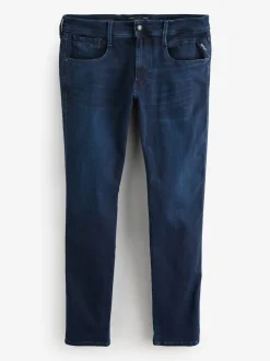 Replay Denim Dark Wash Slim Fit Anbass Hyperflex Jeans