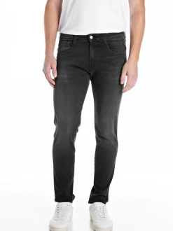 Replay Grey Straight Fit Grover Stretch Jeans