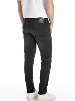 Replay Grey Straight Fit Grover Stretch Jeans