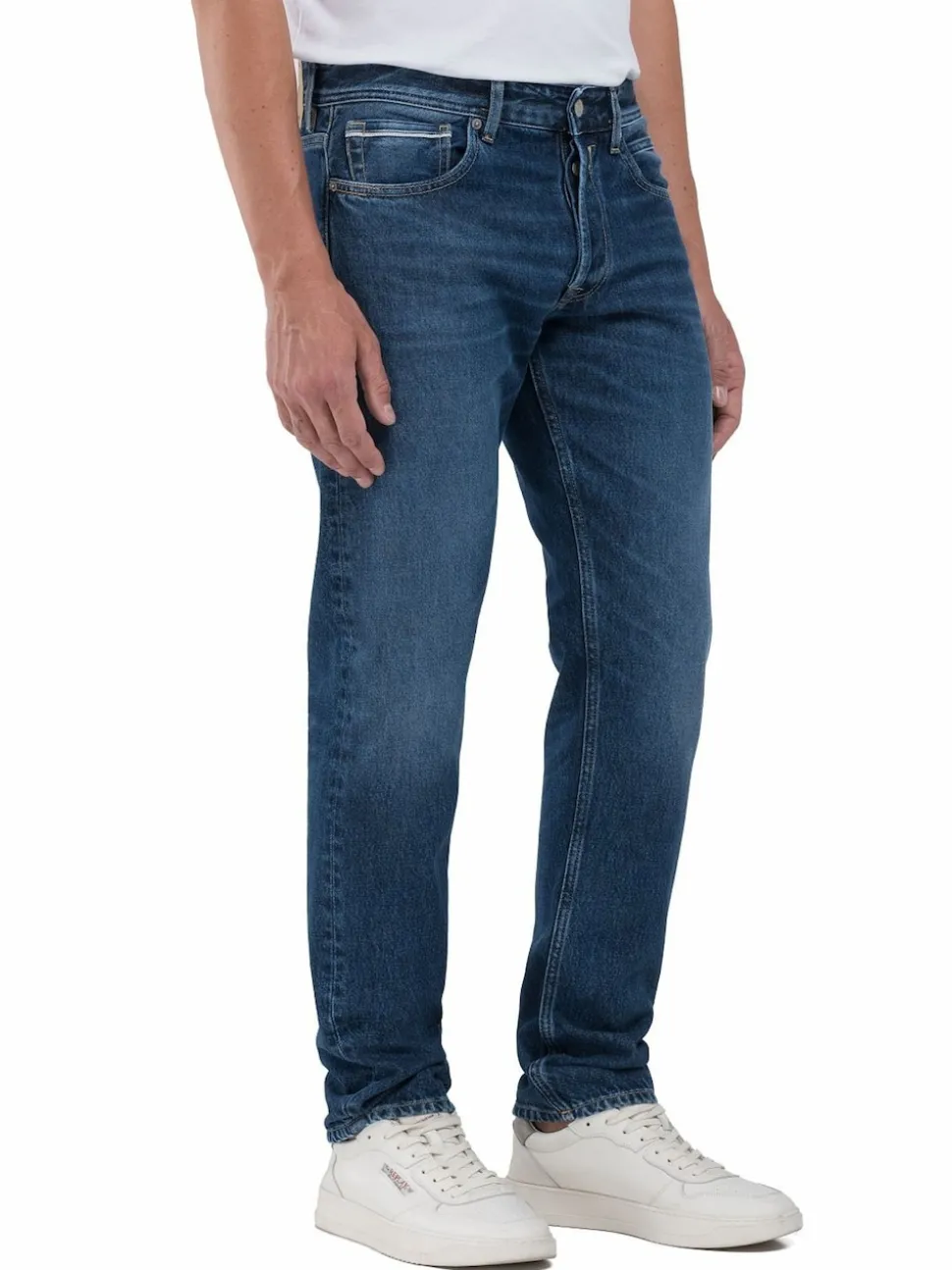 Replay Rinse Straight Fit Grover Stretch Jeans