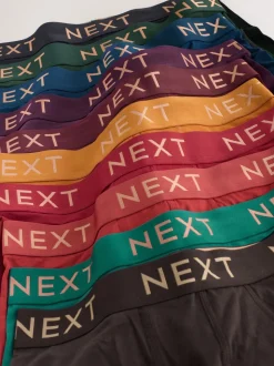 Rich Colour 10 pack Cotton Rich Blend Hipsters Boxers