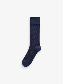 Rich Colour Spot Pattern Modal Signature Socks 4 Pack