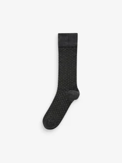Rich Colour Spot Pattern Modal Signature Socks 4 Pack