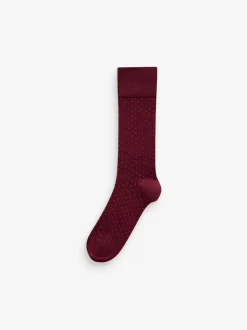 Rich Colour Spot Pattern Modal Signature Socks 4 Pack