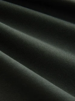 Rich Olive Green Slim Fit Short Sleeve Pique Polo Shirt