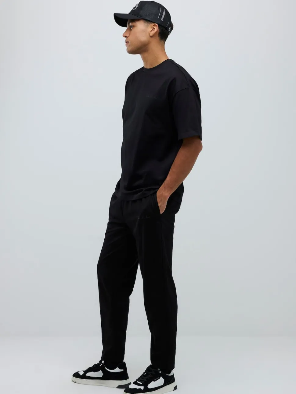 River Island Black Boxy T-Shirt and Jogger Set