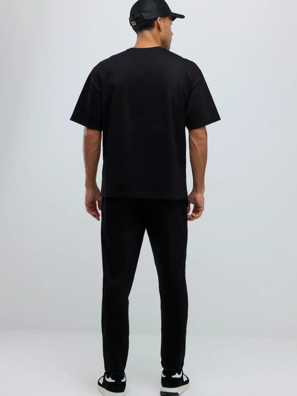 River Island Black Boxy T-Shirt and Jogger Set