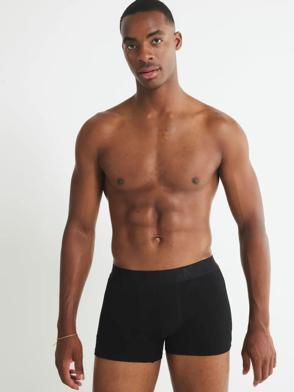 River Island Black Jacquard Waistband Trunks 5 Pack