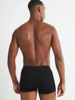 River Island Black Jacquard Waistband Trunks 5 Pack