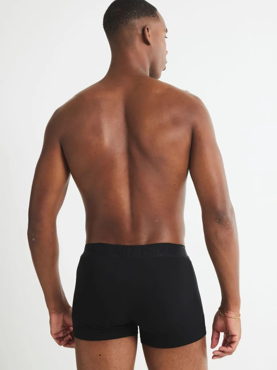 River Island Black Jacquard Waistband Trunks 5 Pack